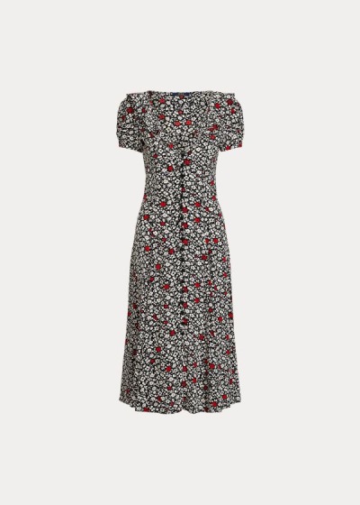 Women's Polo Ralph Lauren Floral Crepe Dresses | 035189MNE